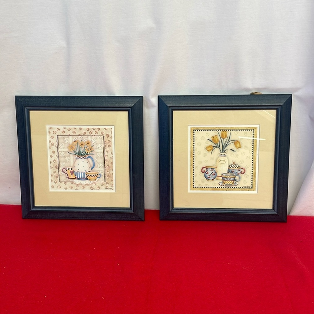 Debbie Mumm print framed Lot of 2 - 10x10
